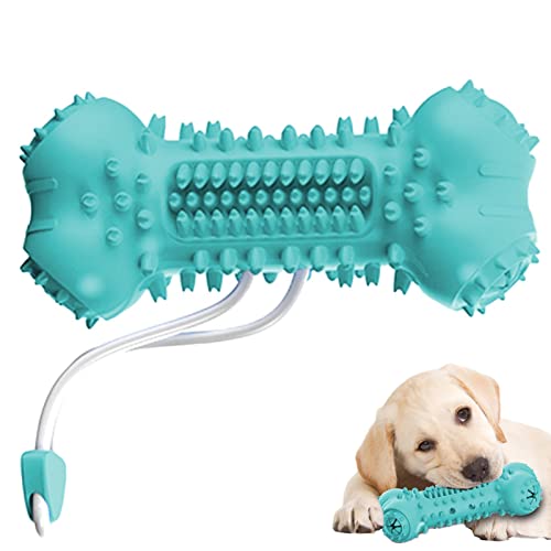 LINGJIONG Kauspielzeug für Hundeknochen | TPR Voice Hundezahnbürste Kaustick,Hundezahnreinigungsspielzeug für kleine bis große mittelgroße Aggressive Kauer von LINGJIONG