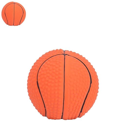 LINGNEIO Squeaky Dog Ball, Cute Dog Squeak Toys Play Ball Puppy Chew Toys Training and Bonding Durable and Safe for All Breeds and Sizes von LINGNEIO