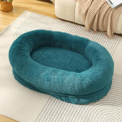 LINGXIYA Beruhigende Flauschig Hundebett, Katzenbett Waschbar, Anti-Rutsch, Haustierbett mit Reißverschluss, Rund Hundebetten für Kleine, Mittelgroße Hunde Katzen, Leicht zu Zerlegen, 75cm LINGXIYA Beruhigende Flauschig Hundebett, Katzenbett Waschbar, Anti-Rutsch, Haustierbett mit Reißverschluss, Rund Hundebetten für Kleine, Mittelgroße Hunde Katzen, Leicht zu Zerlegen, 75cm von LINGXIYA