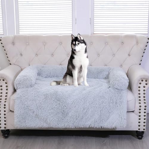 LINGXIYA Beruhigende Hundebettmatte, Couchkissen, Hohe U-förmige Ränder, Hundekissen mit Rutschfester Unterseite, Haustierbett Geeignet für Camping, Fensterbank, Sofa, Boden, 76 * 76 * 15cm LINGXIYA Beruhigende Hundebettmatte, Couchkissen, Hohe U-förmige Ränder, Hundekissen mit Rutschfester Unterseite, Haustierbett Geeignet für Camping, Fensterbank, Sofa, Boden, 76 * 76 * 15cm von LINGXIYA
