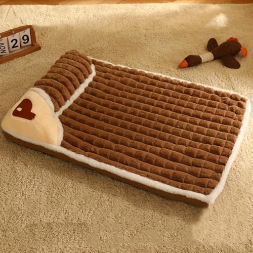 LINGXIYA Flauschig Hundebett, Niedlich Cartoon Haustierbett, Abnehmbarer Waschbar Hundematratze, Hundekissen mit rutschfeste Unterseite, Haustierbett für Katzen Kätzchen Hund Kaninchen LINGXIYA Flauschig Hundebett, Niedlich Cartoon Haustierbett, Abnehmbarer Waschbar Hundematratze, Hundekissen mit rutschfeste Unterseite, Haustierbett für Katzen Kätzchen Hund Kaninchen von LINGXIYA