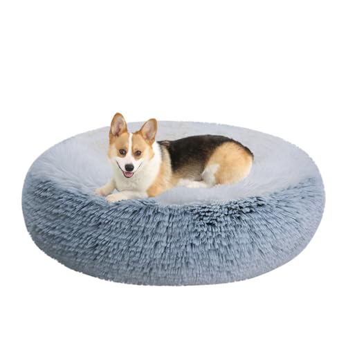 LINGXIYA Flauschig Hundebett, Orthopädisches Hundebett, Katzenkorb, Katzenbett Waschbar, Hundekissen, Rund Donut Hundekörbchen, rutschfeste Unterseite, Plüsch Haustierbett für Katzen und Hunde LINGXIYA Flauschig Hundebett, Orthopädisches Hundebett, Katzenkorb, Katzenbett Waschbar, Hundekissen, Rund Donut Hundekörbchen, rutschfeste Unterseite, Plüsch Haustierbett für Katzen und Hunde von LINGXIYA