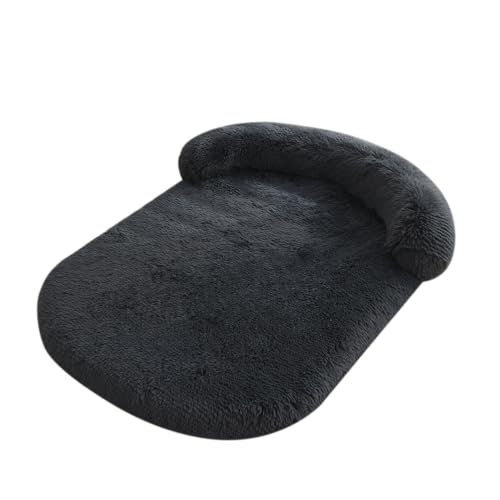LINGXIYA Flauschig Weiches Hundebett, Orthopädisches Hundekissen, Hohe U-förmige Ränder, Hundematte mit rutschfeste Unter, Hundesofa für Große, Mittelgroße und Kleine Hunde (Dunkelgrau,XL-120x75cm) LINGXIYA Flauschig Weiches Hundebett, Orthopädisches Hundekissen, Hohe U-förmige Ränder, Hundematte mit rutschfeste Unter, Hundesofa für Große, Mittelgroße und Kleine Hunde (Dunkelgrau,XL-120x75cm) von LINGXIYA