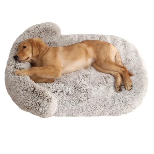 LINGXIYA Flauschig Weiches Hundekissen, Orthopädisches Hundebett, Hundesofa mit Abnehmbarem Bezug, rutschfest Hundebetten, Anti-Angst Hundekorb für Hunde und Katzen Jeden Alters (Braun-b,XL-120x75cm) LINGXIYA Flauschig Weiches Hundekissen, Orthopädisches Hundebett, Hundesofa mit Abnehmbarem Bezug, rutschfest Hundebetten, Anti-Angst Hundekorb für Hunde und Katzen Jeden Alters (Braun-b,XL-120x75cm) von LINGXIYA