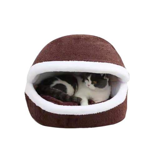 LINGXIYA Katzenhöhle Bett, Anti Stress Katzenbetten, Weiche Polsterung, Katzenkorb mit Herausnehmbarem Innenkissen, Rutschfestes Katzenbett, Haustierbett für Katzen Oder Kleine Hunde LINGXIYA Katzenhöhle Bett, Anti Stress Katzenbetten, Weiche Polsterung, Katzenkorb mit Herausnehmbarem Innenkissen, Rutschfestes Katzenbett, Haustierbett für Katzen Oder Kleine Hunde von LINGXIYA