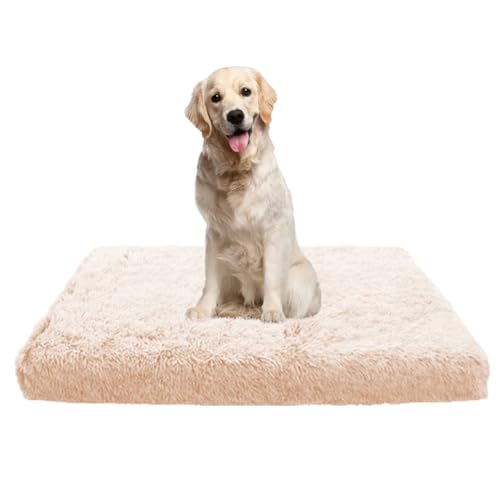 LINGXIYA Langer Plüsch Hundekissen, Beruhigende Flauschige Anti-Angst Hundebetten, Komfortable Atmungsaktiv Haustierbett, Waschbar, Hundematratze mit rutschfeste Unterseite LINGXIYA Langer Plüsch Hundekissen, Beruhigende Flauschige Anti-Angst Hundebetten, Komfortable Atmungsaktiv Haustierbett, Waschbar, Hundematratze mit rutschfeste Unterseite von LINGXIYA