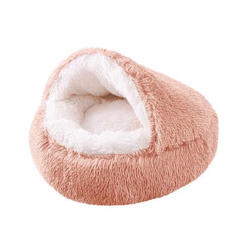 LINGXIYA Plüsch Kunstfell Nest, Warmes, Gemütliches, Weiches Plüsch-Haustierbett, Halb Geschlossener Hundesofa, Donut Katzenbett, Haustierbett mit Rutschfester Unterseite, Hundekorb LINGXIYA Plüsch Kunstfell Nest, Warmes, Gemütliches, Weiches Plüsch-Haustierbett, Halb Geschlossener Hundesofa, Donut Katzenbett, Haustierbett mit Rutschfester Unterseite, Hundekorb von LINGXIYA