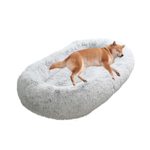 LINGXIYA Plüsch Weich Warm Hundebett, Beruhigendes Hundesofa, Abziehbar Waschbar Hundekissen, Hundematte mit Rutschfester Unterseite, Hundekorb für Fensterbank, Sofa, Boden, Auto, 90X65X20CM LINGXIYA Plüsch Weich Warm Hundebett, Beruhigendes Hundesofa, Abziehbar Waschbar Hundekissen, Hundematte mit Rutschfester Unterseite, Hundekorb für Fensterbank, Sofa, Boden, Auto, 90X65X20CM von LINGXIYA