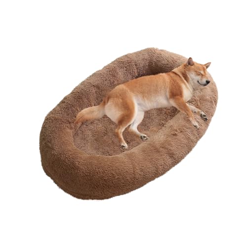 LINGXIYA Plüsch Weich Warm Hundebett, Beruhigendes Hundesofa, Abziehbar Waschbar Hundekissen, Hundematte mit Rutschfester Unterseite, Hundekorb für Fensterbank, Sofa, Boden, Auto, 90X65X20CM LINGXIYA Plüsch Weich Warm Hundebett, Beruhigendes Hundesofa, Abziehbar Waschbar Hundekissen, Hundematte mit Rutschfester Unterseite, Hundekorb für Fensterbank, Sofa, Boden, Auto, 90X65X20CM von LINGXIYA