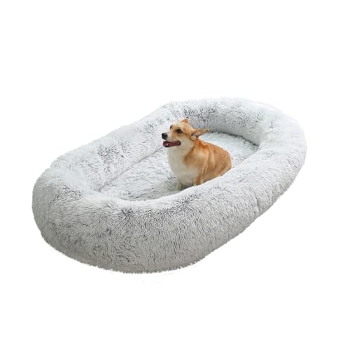 LINGXIYA Rund Kuscheliges Hundekissen, Warme Bequeme Hundekörbchen, Abziehbar Waschbar Hundesofa, Ultra Weicher Plüsch Haustierbett für Kleine, Mittelgroße und Große Hunde, Katzen, 75X55X18CM LINGXIYA Rund Kuscheliges Hundekissen, Warme Bequeme Hundekörbchen, Abziehbar Waschbar Hundesofa, Ultra Weicher Plüsch Haustierbett für Kleine, Mittelgroße und Große Hunde, Katzen, 75X55X18CM von LINGXIYA