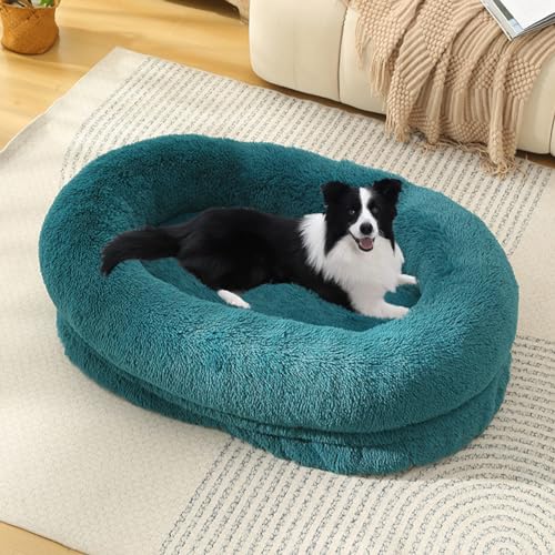 LINGXIYA Rutschfestes Hundebett, Bequemes Wärme Hundekissen, Waschbar Katzenbett Hundekissen, Ultra Weicher Plüsch Haustierbett für Kleine, Mittelgroße und Große Hunde, Katzen, 90cm LINGXIYA Rutschfestes Hundebett, Bequemes Wärme Hundekissen, Waschbar Katzenbett Hundekissen, Ultra Weicher Plüsch Haustierbett für Kleine, Mittelgroße und Große Hunde, Katzen, 90cm von LINGXIYA
