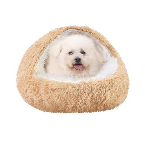 LINGXIYA Warm Tierbett Katzenbett, Weiches Plüsch-Hundekissen, Donut Kuschelnest, Hundekorb mit Rutschfester Unterseite, Rund Halb Geschlossener Hundekorb, Haustierbett für Katzen und Kleine Hunde LINGXIYA Warm Tierbett Katzenbett, Weiches Plüsch-Hundekissen, Donut Kuschelnest, Hundekorb mit Rutschfester Unterseite, Rund Halb Geschlossener Hundekorb, Haustierbett für Katzen und Kleine Hunde von LINGXIYA
