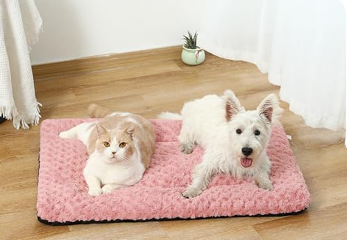 LINGXIYA Warmes, Weiches Plüsch-Hundekissen, Anti-Rutsch Hundebetten, Hundebett mit Rutschfester Unterseite, Hundebett Orthopädisch für Mittelgroße Kleine Hunde, 60x40cm von LINGXIYA