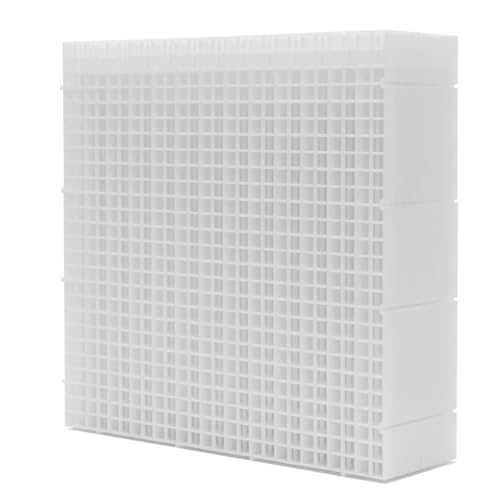 LINLAN 12 Stück 30X30CM Aquariumgitter aus Kunststoff, Aquarium Trennwand, Aquariumteiler für Isolation, DIY-Filtration und Aquascaping (Weiß-ohne Zubehör) von LINLAN