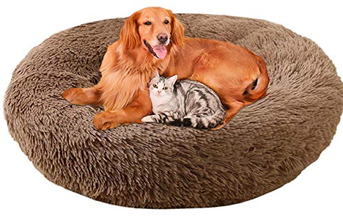 LINRUI XL Hoch Hundesofa Orthopädisch Antistress Waschbar Rund Hundebett für Große Grosse Mittelgroße Hunde XL Oval Donut Labrador Hundehöhle Kuschelig Hundekissen Memory Foam Braun LINRUI XL Hoch Hundesofa Orthopädisch Antistress Waschbar Rund Hundebett für Große Grosse Mittelgroße Hunde XL Oval Donut Labrador Hundehöhle Kuschelig Hundekissen Memory Foam Braun von LINRUI
