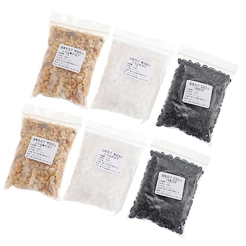 LIOOBO 1 Modellsteine Natürlicher Aquarienkies Klein Aquarienperlen Steinverzierungen Dekorationen Für Aquarien Fischtank Dekore Steine ​​für Aquarien Flussfelsen Fischfelsen Kiesel von LIOOBO