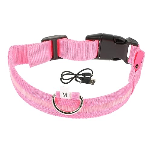 LIOOBO 1 Satz Leuchtende Halskette Hundehalsbänder Kleines Hundehalsband Stichworte Zubehör Kragen Leuchtendes Haustierhalsband Blinken Welpe Name Reflektierend Led Polyester Rosa LIOOBO 1 Satz Leuchtende Halskette Hundehalsbänder Kleines Hundehalsband Stichworte Zubehör Kragen Leuchtendes Haustierhalsband Blinken Welpe Name Reflektierend Led Polyester Rosa von LIOOBO