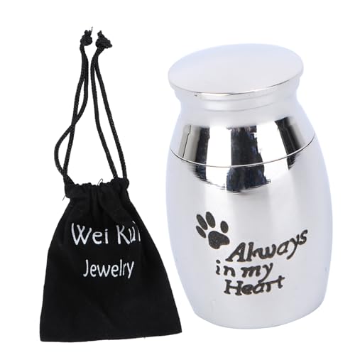 LIOOBO 1 Set Haustierurne Kleiner Aschetopf Mit Beutel Kleine Gläser Haustierasche Andenken Haustierbedarf Gedenkurne Tierhaarentferner Ascheurne Individuelles Hundeshampoo von LIOOBO