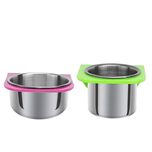 LIOOBO 1 Set Papageienfutterbox Ständer Käfigfänger Hundewassernapf Spender Näpfe Hamsterfutterspender Tränke Hühnerfutterspender Futterspender Becher Töpfe Ratten von LIOOBO