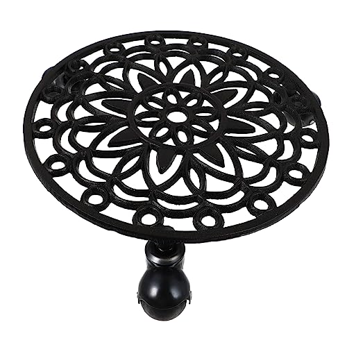 LIOOBO 1 Stück Beweglicher Blumentopf Tablett Untertasse Zimmerpflanze beweglicher Ständer groß bewegliche Blumentopfschalen Bodenschale für Blumentöpfe Eisen Black LIOOBO 1 Stück Beweglicher Blumentopf Tablett Untertasse Zimmerpflanze beweglicher Ständer groß bewegliche Blumentopfschalen Bodenschale für Blumentöpfe Eisen Black von LIOOBO