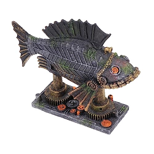 LIOOBO 1 Stück Dekorationen Für Aquarien Fischtank Versteckt Panzer Ornamente Zubehör Landschaftsbau Aquariumhöhlendekoration Aquarienschmuck Groß Aquariumsand Harz von LIOOBO