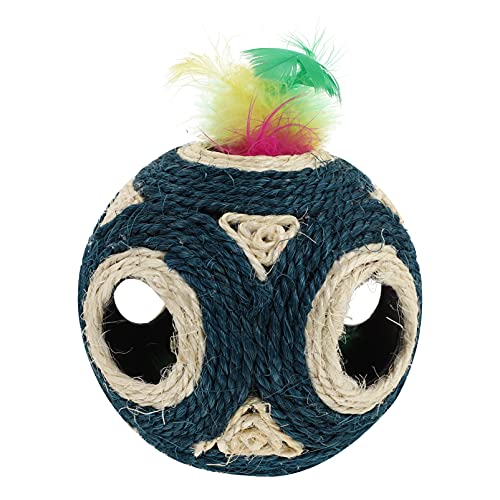 LIOOBO 1 Stück Hanfseilballspielzeug Katzenspielzeug für Katze kauert Innenkatzen Katzenzubehör Loch Katzen Haustierspielzeugkatze Katzenbälle Plüsch Blau LIOOBO 1 Stück Hanfseilballspielzeug Katzenspielzeug für Katze kauert Innenkatzen Katzenzubehör Loch Katzen Haustierspielzeugkatze Katzenbälle Plüsch Blau von LIOOBO