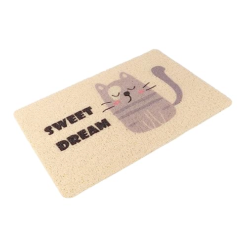 LIOOBO 1 Stück Haustier Katzentoilette Hunde für Kissen Unterlage groß drinnen katzenstreu Haustierfuttermatte PVC Beige LIOOBO 1 Stück Haustier Katzentoilette Hunde für Kissen Unterlage groß drinnen katzenstreu Haustierfuttermatte PVC Beige von LIOOBO
