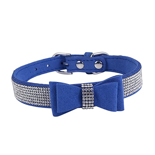 LIOOBO 1 Stück Heiße Diamantbogenkette Hundehalsband Name Einstellbar Kragen Für Hunde Blau Für Hundefliege Krawatte Hundehalsbänder Binden Haustier Blue LIOOBO 1 Stück Heiße Diamantbogenkette Hundehalsband Name Einstellbar Kragen Für Hunde Blau Für Hundefliege Krawatte Hundehalsbänder Binden Haustier Blue von LIOOBO