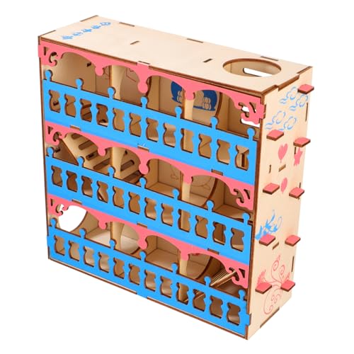 LIOOBO Holzlabyrinth Für Kleine Haustiere Hamsterlabyrinth Spielzeug Tunnel Kleine Haustierspielzeug Aus Holz Für Hamster Ratten Und Andere Kleintiere von LIOOBO