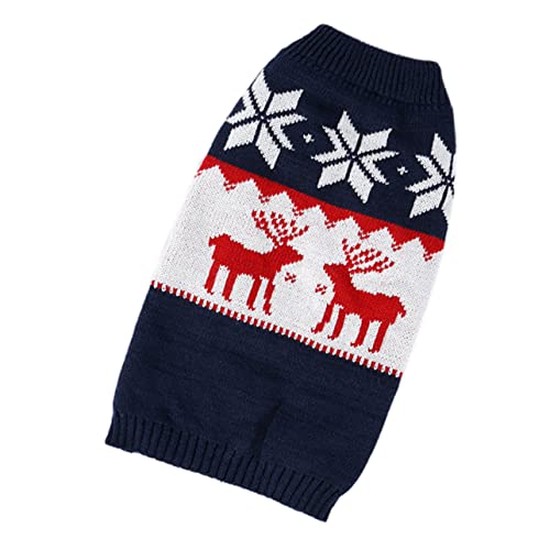 LIOOBO 1 Stück Kleidung Für Haustiere Weihnachtstierbedarf Haustier Wintermantel Weihnachtswelpenkostüm Acryl Marine LIOOBO 1 Stück Kleidung Für Haustiere Weihnachtstierbedarf Haustier Wintermantel Weihnachtswelpenkostüm Acryl Marine von LIOOBO