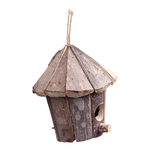 LIOOBO 1 Stück Vogelhaus aus Holz Innendekoration Vogel im Freien Holz vogelhaus Naturholzvogelhaus Haustiervögel nisten Gartendekoration Geburtstagsgeschenk Vogel Zuhause hölzern von LIOOBO
