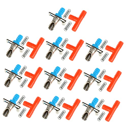 LIOOBO 10stücke Automatische Kaninchen-tränke Wasserspender Für Kaninchen Aus Edelstahl Doppelfeder-Design Für Einfache Installation Und Nutzung von LIOOBO