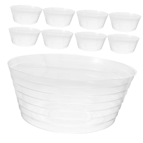 LIOOBO 10 Stück Dicke Blumentopfuntersetzer Wasserdichtes Pflanzentopf Zubehör für und Außenbereich für Pflanzenpflege und Schutz von Oberflächen von LIOOBO