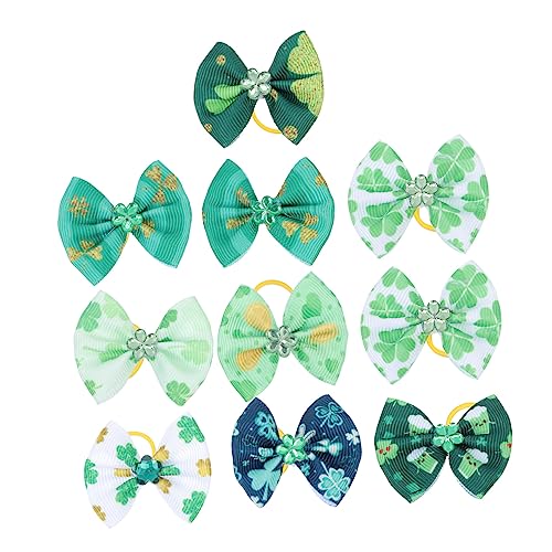 LIOOBO 10 Stück Haustierkopfblume klein Kleeblatt Haustiere groß Körperpflege Dekorationen Haarschmuck Hund kostüm zubehör Hundehaarzubehör Haustierzubehör Schleife Green LIOOBO 10 Stück Haustierkopfblume klein Kleeblatt Haustiere groß Körperpflege Dekorationen Haarschmuck Hund kostüm zubehör Hundehaarzubehör Haustierzubehör Schleife Green von LIOOBO