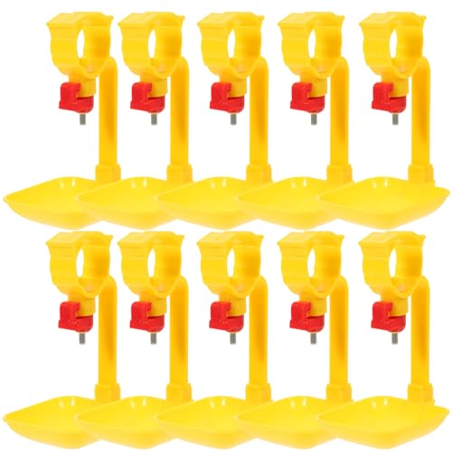 LIOOBO 10 Stück Hühnertrinker Henne Wassertrinker Spender außen Tränkebecher für Geflügel Huhn Trinken Hühnernippeltränke Wassertrinker für Geflügel hühnerwassertrinker Plastik Orange LIOOBO 10 Stück Hühnertrinker Henne Wassertrinker Spender außen Tränkebecher für Geflügel Huhn Trinken Hühnernippeltränke Wassertrinker für Geflügel hühnerwassertrinker Plastik Orange von LIOOBO