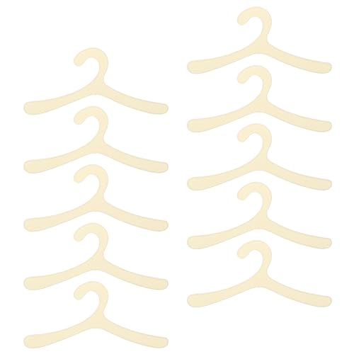 LIOOBO 10 Stücke Kunststoff Kleiderbügel Satz für Hundekleidung Rutschfester Kleiderständer für Haustiere 19cm Leicht und Langlebig von LIOOBO