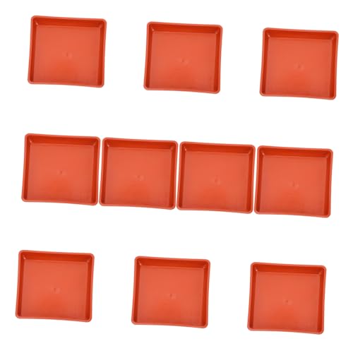 LIOOBO 10 Stück quadratisches Tablett quadratischer Pflanzenuntersetzer Sukkulenter Pflanzentopf Pflanzentopfplatten Wasserschale für Pflanzen quadratische Bonsai-Wasserschalen pp LIOOBO 10 Stück quadratisches Tablett quadratischer Pflanzenuntersetzer Sukkulenter Pflanzentopf Pflanzentopfplatten Wasserschale für Pflanzen quadratische Bonsai-Wasserschalen pp von LIOOBO