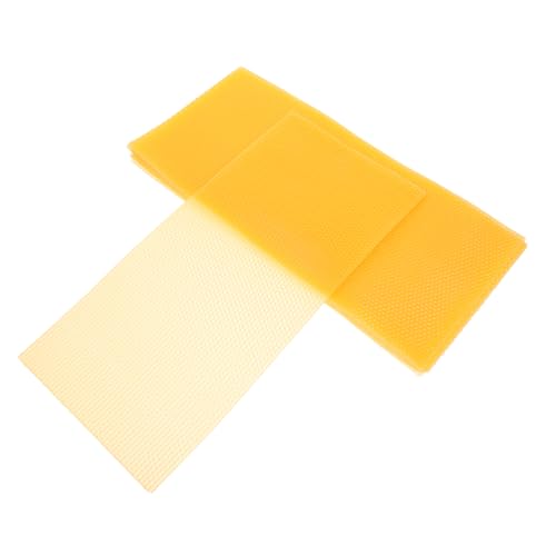 LIOOBO 10 Stücke Blätter Nest Foundation Bienenwachs Bienenzucht Honig Biene Foundation Bee Nest Foundation Orange von LIOOBO