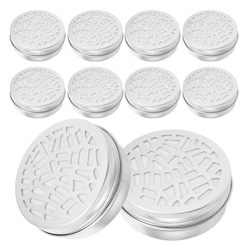 LIOOBO 10Stücke Hundetraining Duftboxen Aluminium Geruchstraining für Hunde Vielseitige Aroma Behälter für Futter und Düfte für Agility und Schnüffelspiele von LIOOBO