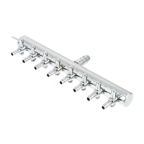 LIOOBO 1Stk Fischtank-Umsteller Zulassung Abfluss Fluggesellschaft Aquarium Luftverteiler Aquarium Luftsteuerung Luftstromteiler für Aquarien Zubehör für Aquarien Rostfreier Stahl Silver von LIOOBO