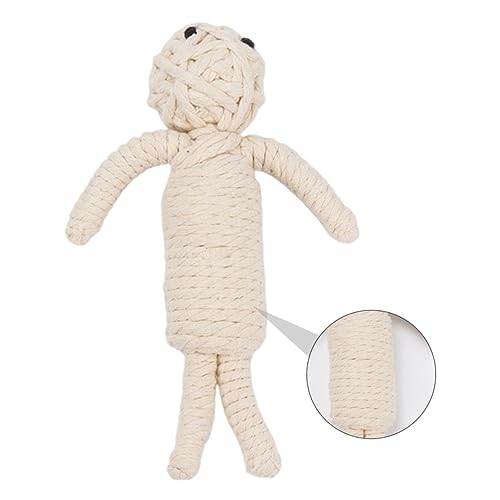 LIOOBO 1Stück Halloween Kürbis Kauspielzeug für Hunde Sicheres Baumwollspielzeug zur Zahnreinigung und Spielspaß für Welpen und Kleine Hunde von LIOOBO