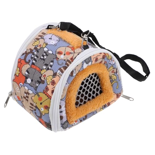 LIOOBO 1Stück Haustier Tragetasche mit Tiermotiv Atmungsaktiv und Leicht für Hamster Chinchillas Igel und Andere Kleine Tiere Perfekter Begleiter für Ausflüge und Reisen von LIOOBO