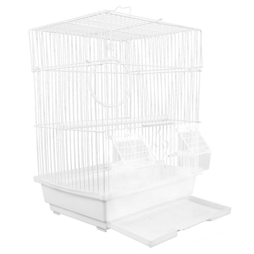 LIOOBO 1satz Metal Bird Cage Für Tragbarer Vogelkäfig Für Papageien Und Wellensittiche Und Sichere Vogelunterkunft Für Täglichen Gebrauch von LIOOBO