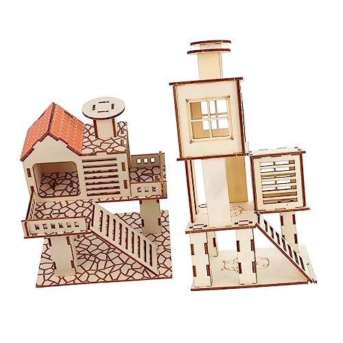 LIOOBO 2 Stück Holz Hamster Spielzeug Tunnelspielzeug für Kleintiere Hamsterspielplatz mit Glatten Kanten Stressreduzierendes Versteck und für Hamster Igel Co LIOOBO 2 Stück Holz Hamster Spielzeug Tunnelspielzeug für Kleintiere Hamsterspielplatz mit Glatten Kanten Stressreduzierendes Versteck und für Hamster Igel Co von LIOOBO