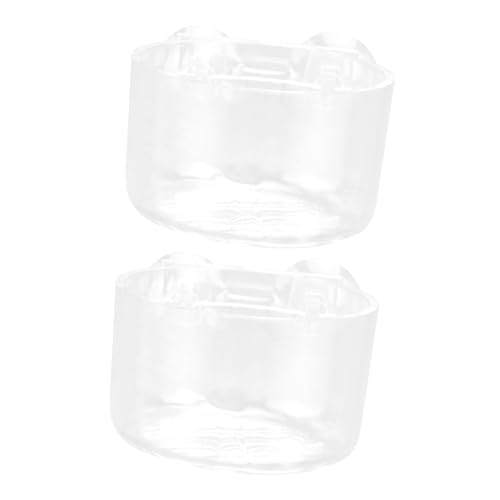 LIOOBO 2 Stück Futterspender für Aquarien Futternapf für Fischfutter Kleiner Fischtank Aquarium Fischfutterschale Futterautomat für Haustiere Acryl Transparent LIOOBO 2 Stück Futterspender für Aquarien Futternapf für Fischfutter Kleiner Fischtank Aquarium Fischfutterschale Futterautomat für Haustiere Acryl Transparent von LIOOBO