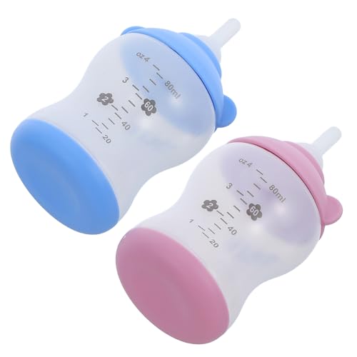 LIOOBO 2 Stück Haustier Aufzuchtflasche Tragbare Fütterungsflasche für Neugeborene Kätzchen und Welpen für Reisen und Outdoor Aktivitäten Blau LIOOBO 2 Stück Haustier Aufzuchtflasche Tragbare Fütterungsflasche für Neugeborene Kätzchen und Welpen für Reisen und Outdoor Aktivitäten Blau von LIOOBO