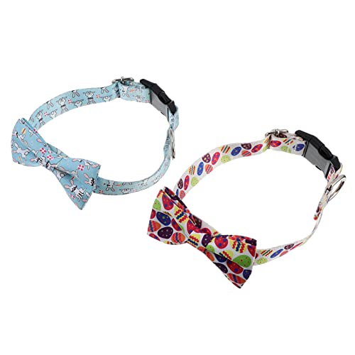 LIOOBO 2 Stück Haustierhalsband Kragen Körperpflege Katzenhalsband hundezubehör dekoratives Zubehör für Haustiere Haustierhalsbänder der Osterserie mit Fliege Hündchen Halskette Stoff LIOOBO 2 Stück Haustierhalsband Kragen Körperpflege Katzenhalsband hundezubehör dekoratives Zubehör für Haustiere Haustierhalsbänder der Osterserie mit Fliege Hündchen Halskette Stoff von LIOOBO