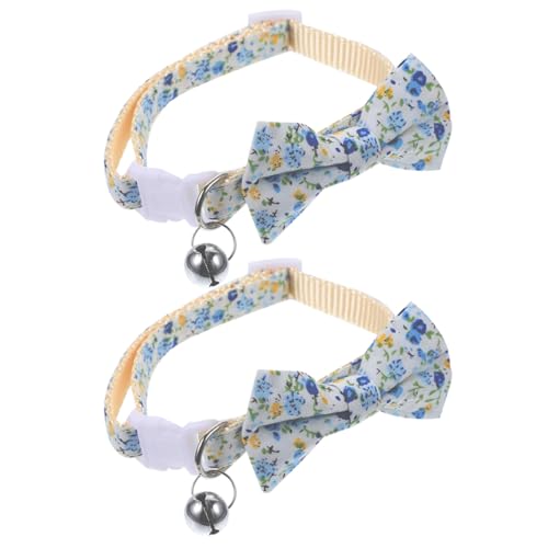 LIOOBO 2 Stück Katzenhalsband Binden Kragen Klein Glocke Bogen Kätzchenhalsband Anhänger Von Katzenhälften Fliege Für Katzen Katzenhalsbänder Polyester-Nylon LIOOBO 2 Stück Katzenhalsband Binden Kragen Klein Glocke Bogen Kätzchenhalsband Anhänger Von Katzenhälften Fliege Für Katzen Katzenhalsbänder Polyester-Nylon von LIOOBO