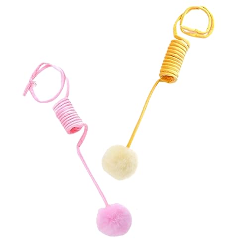 LIOOBO 2 Stück Katzenspielzeug Kätzchen Kätzchen Frühlingsspielzeug Bunt Drinnen Innenkatzen Ball Für Haustiere Federnd Katze Jagen Bälle Für Katzen Plüsch LIOOBO 2 Stück Katzenspielzeug Kätzchen Kätzchen Frühlingsspielzeug Bunt Drinnen Innenkatzen Ball Für Haustiere Federnd Katze Jagen Bälle Für Katzen Plüsch von LIOOBO