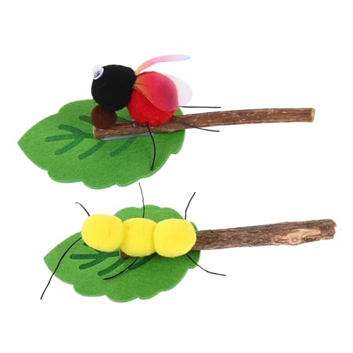 LIOOBO 2 Stück Kauspielzeug Für Katzen Beißstäbe Aus Filz Für Hauskatzen – Zum Selbstspielen Gegen Langeweile – Silvervine Necksticks Für Zuhause Und Unterwegs LIOOBO 2 Stück Kauspielzeug Für Katzen Beißstäbe Aus Filz Für Hauskatzen – Zum Selbstspielen Gegen Langeweile – Silvervine Necksticks Für Zuhause Und Unterwegs von LIOOBO